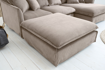 Scaun HEAVEN 100 cm cu husă detașabilă, cordon, gri [3]