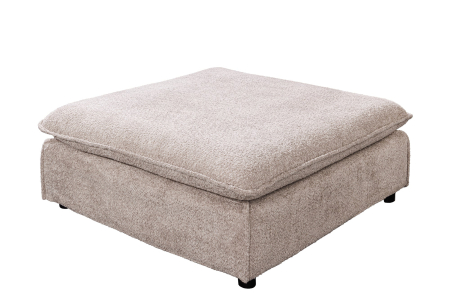 Scaune - Scaun HEAVEN 100 cm cu husă detașabilă din țesătură bouclé, bej șampanie