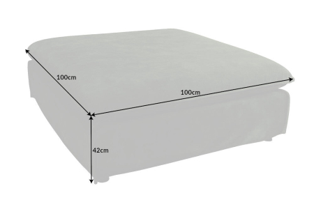 Scaun HEAVEN 100 cm cu husă detașabilă din țesătură bouclé, bej șampanie [8]