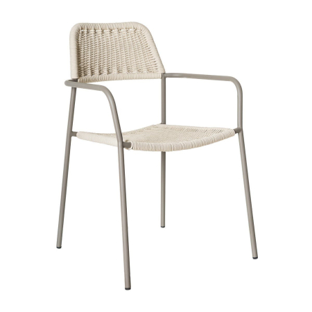 Mobilier Gradina - Scaun de exterior Milos bej , gri