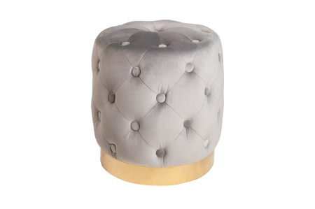 Scaune - Scaun MODERN BAROCK 35 cm catifea gri auriu