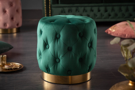 Scaun MODERN BAROCK 35 cm catifea verde auriu [2]