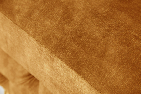 Scaun MODERN BAROCK 90 cm din catifea galben muștar, în stil Chesterfield [5]