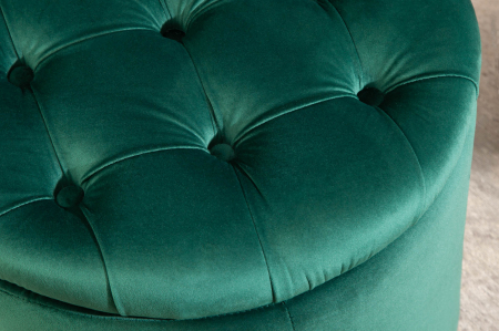 Scaun MODERN BAROCK STORAGE 50 cm catifea verde smarald [5]