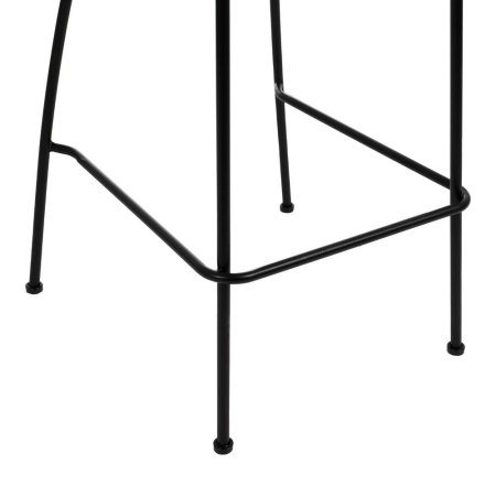 Scaun de exterior natural-negru oțel 60 x 61 x 117 cm [11]