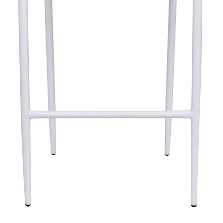 Scaun de exterior Niva pentru bar , cadru din aluminiu alb [4]