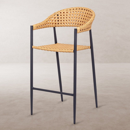 Mobilier Gradina - Scaun de exterior Niva pentru bar , cadru din aluminiu culoare graphite