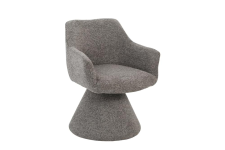 Scaune & fotolii - Scaun pivotant AMBIENTO 180° cu revenire automată și cotiere, maro