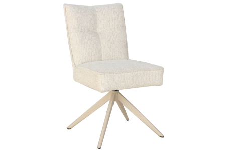 Scaune - Scaun pivotant LUGANO 360° cu revenire automată, capacitate de încărcare de 150 kg, miez cu arc, țesătură chenilele tweed bej