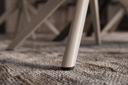Scaun pivotant LUGANO 360° cu revenire automată, capacitate de încărcare de 150 kg, miez cu arc, țesătură chenilele tweed, culoare taupe-bej [5]
