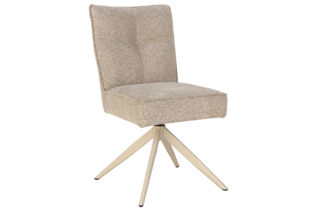 Scaune - Scaun pivotant LUGANO 360° cu revenire automată, capacitate de încărcare de 150 kg, miez cu arc, țesătură chenilele tweed, culoare taupe-bej