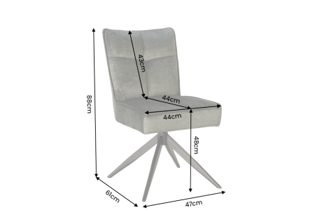 Scaun pivotant LUGANO 360° cu revenire automată, capacitate de încărcare de 150 kg, miez cu arc, velur, verde mușchi, negru [7]