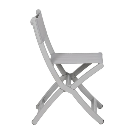 Scaun de exterior pliabil din polipropilenă gri 45 x 55 x 83 cm [3]