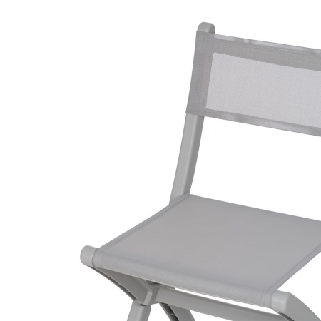 Scaun de exterior pliabil din polipropilenă gri 45 x 55 x 83 cm [7]