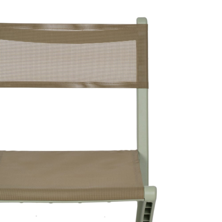 Scaun de exterior pliabil verde din polipropilenă 45 x 55 x 83 cm [6]