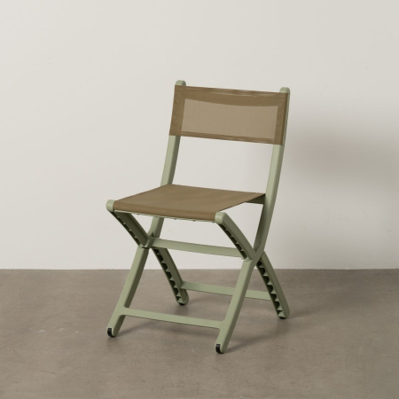 Mobilier Gradina - Scaun de exterior pliabil verde din polipropilenă 45 x 55 x 83 cm