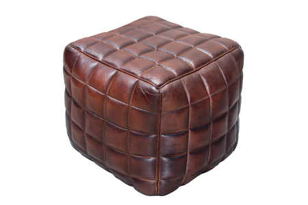 Scaune & fotolii - Scaun RIDER 40 cm din piele naturală maro