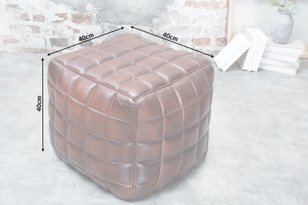 Scaun RIDER 40 cm din piele naturală maro [7]