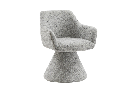 Scaune - Scaun rotativ AMBIENTO 180°  din chenille gri