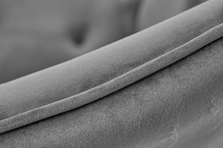 Scaun rotativ LOUNGER din catifea gri, 100-110 [7]