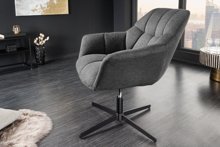 Scaun rotativ PAPILLON 360° antracit, 83-90 cm [2]