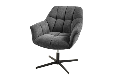 Scaune - Scaun rotativ PAPILLON 360° antracit, 83-90 cm