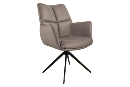 Scaune & fotolii - Scaun rotativ PAPILLON 360° din piele maro