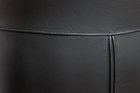 Scaun rotativ PAPILLON 360° din piele neagra [4]