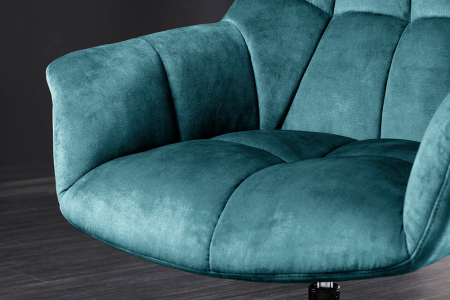 Scaun rotativ PAPILLON 360° turquoise, 83-90 cm [5]