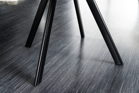 Scaun rotativ THE DUTCH RETRO din catifea gri  [5]