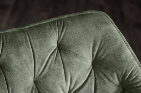 Scaun rotativ THE DUTCH RETRO din catifea gri inchis [4]