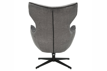 Scaun rotativ VOGUE 360° din catifea gri [5]