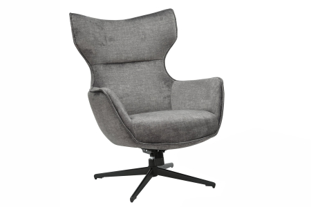 Scaune - Scaun rotativ VOGUE 360° din catifea gri