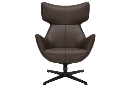 Scaune - Scaun rotativ VOGUE 360° din piele artificiala maro