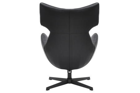 Scaun rotativ VOGUE 360° din piele artificiala negru [5]