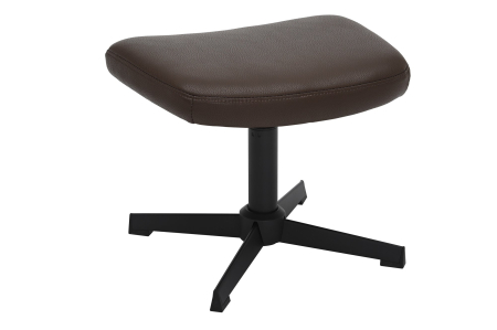 Scaune - Scaun rotativ VOGUE din piele artificiala maro, 45 cm