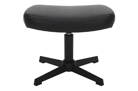 Scaune - Scaun rotativ VOGUE din piele artificiala negru, 45 cm