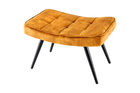 Scaune - Scaun SCANDINAVIA din catifea galben mustar, 40 cm