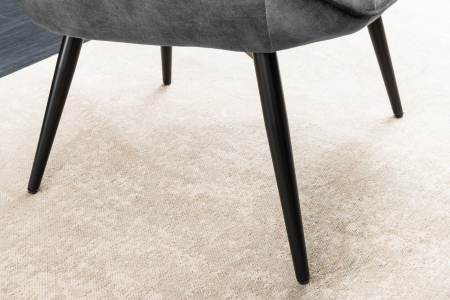 Scaun SCANDINAVIA din catifea gri  [9]