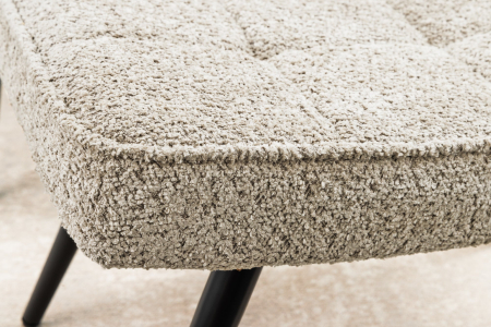 Scaun SCANDINAVIA din material boucle grej, 40 cm [6]