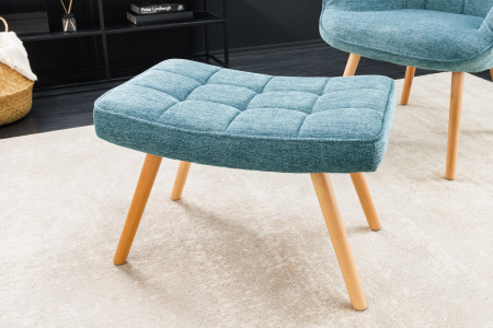 Scaun SCANDINAVIA din material texturat blue, 40 cm [1]