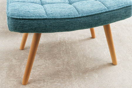 Scaun SCANDINAVIA din material texturat blue, 40 cm [3]