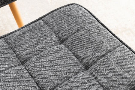 Scaun SCANDINAVIA din material texturat gri, 40 cm [5]