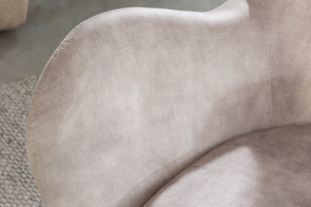 Scaun SCANDINAVIA SWING din catifea sampanie [5]