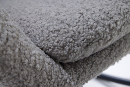 Scaun SCANDINAVIA SWING din tesatura boucle gri [4]