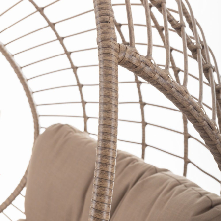 Scaun de exterior suspendat din rattan 105 x 113 x 64 cm [2]
