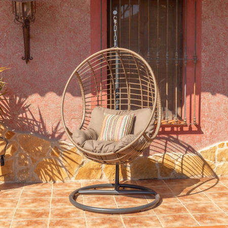 Scaun de exterior suspendat din rattan 105 x 113 x 64 cm [1]