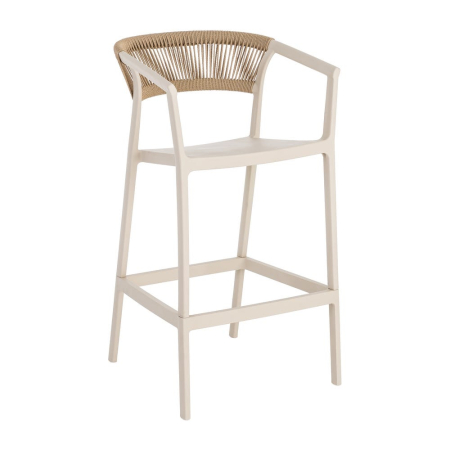 Scaun bar de exterior din polipropilenă  55,80 x 59,80 x 104,50 cm [6]