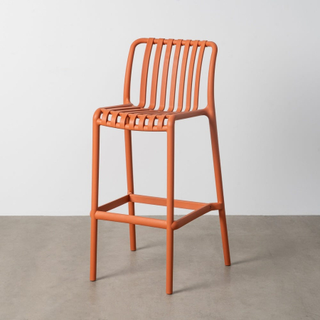 Mobilier Gradina - Scaun de exterior teracotă din polipropilenă  51 x 50 x 102 cm
