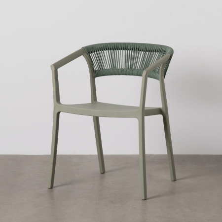 Mobilier Gradina - Scaun de exterior  verde 56 x 52 x 76 cm